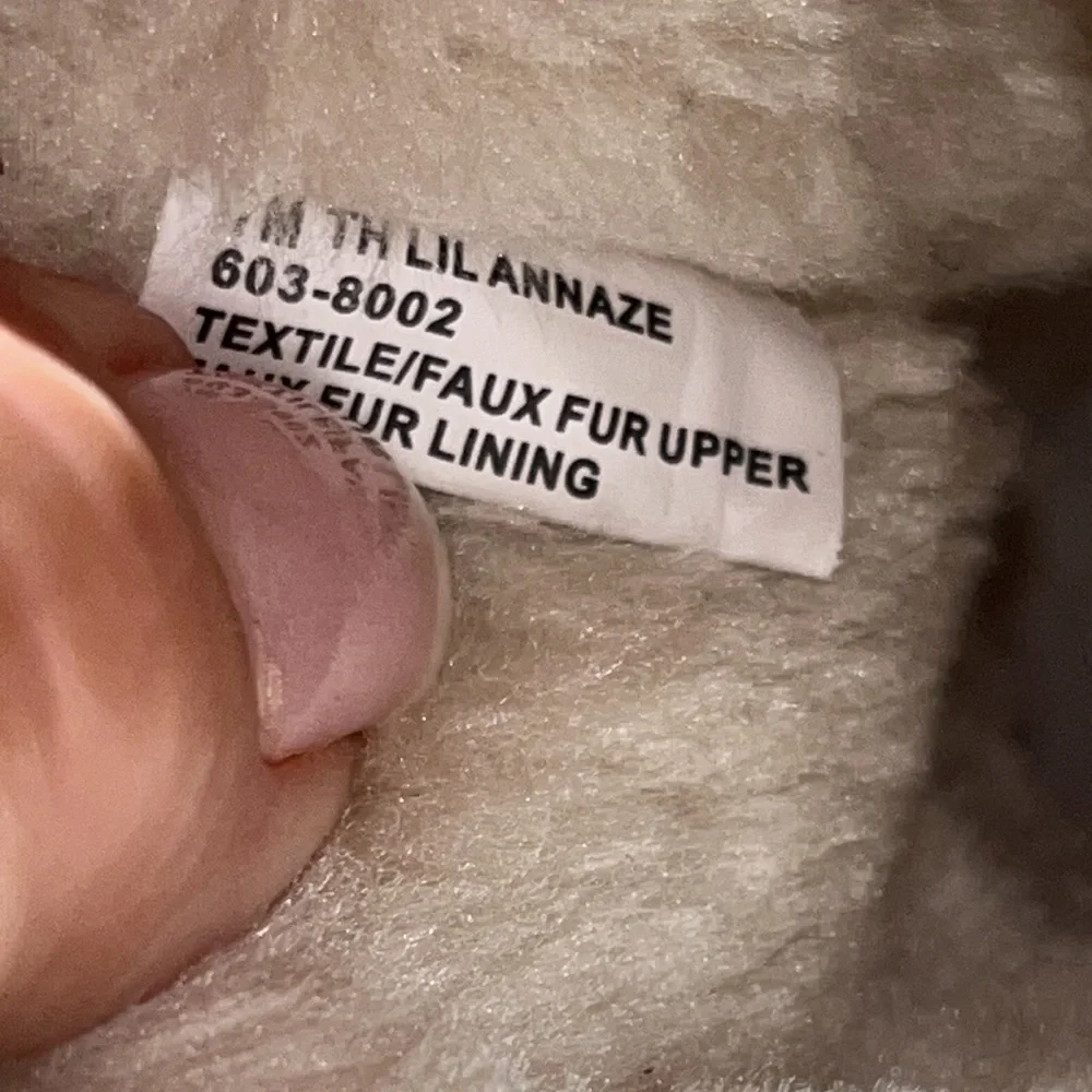 Thereabouts Lil Annaze girls warm faux suede/fur boots 7